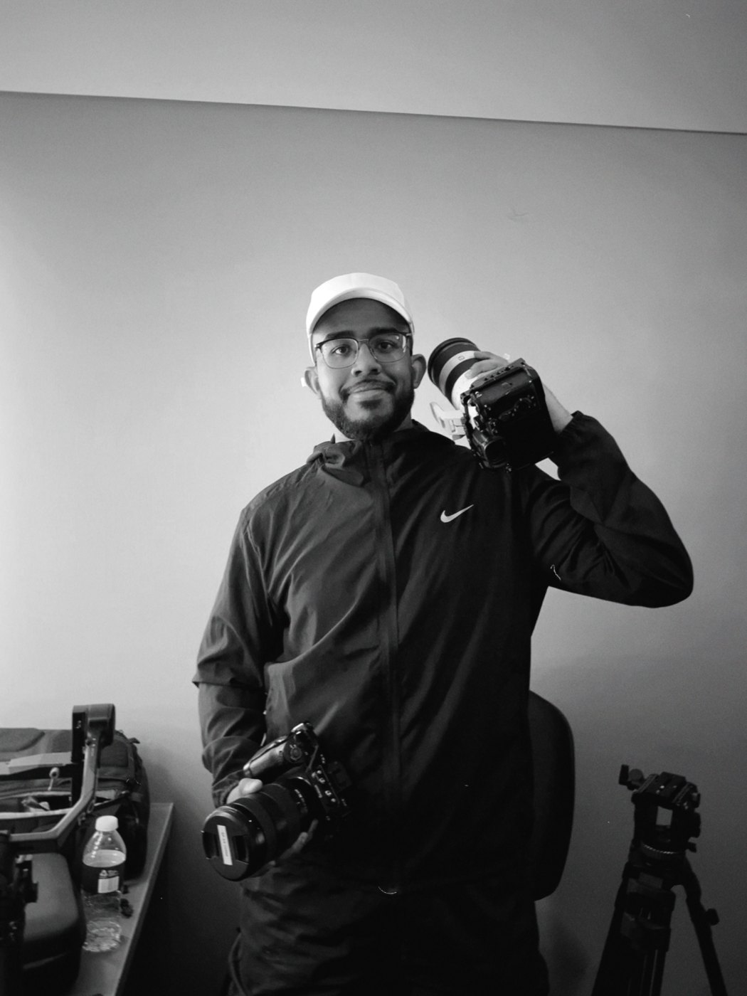 Ethan Fernando with camera rigs